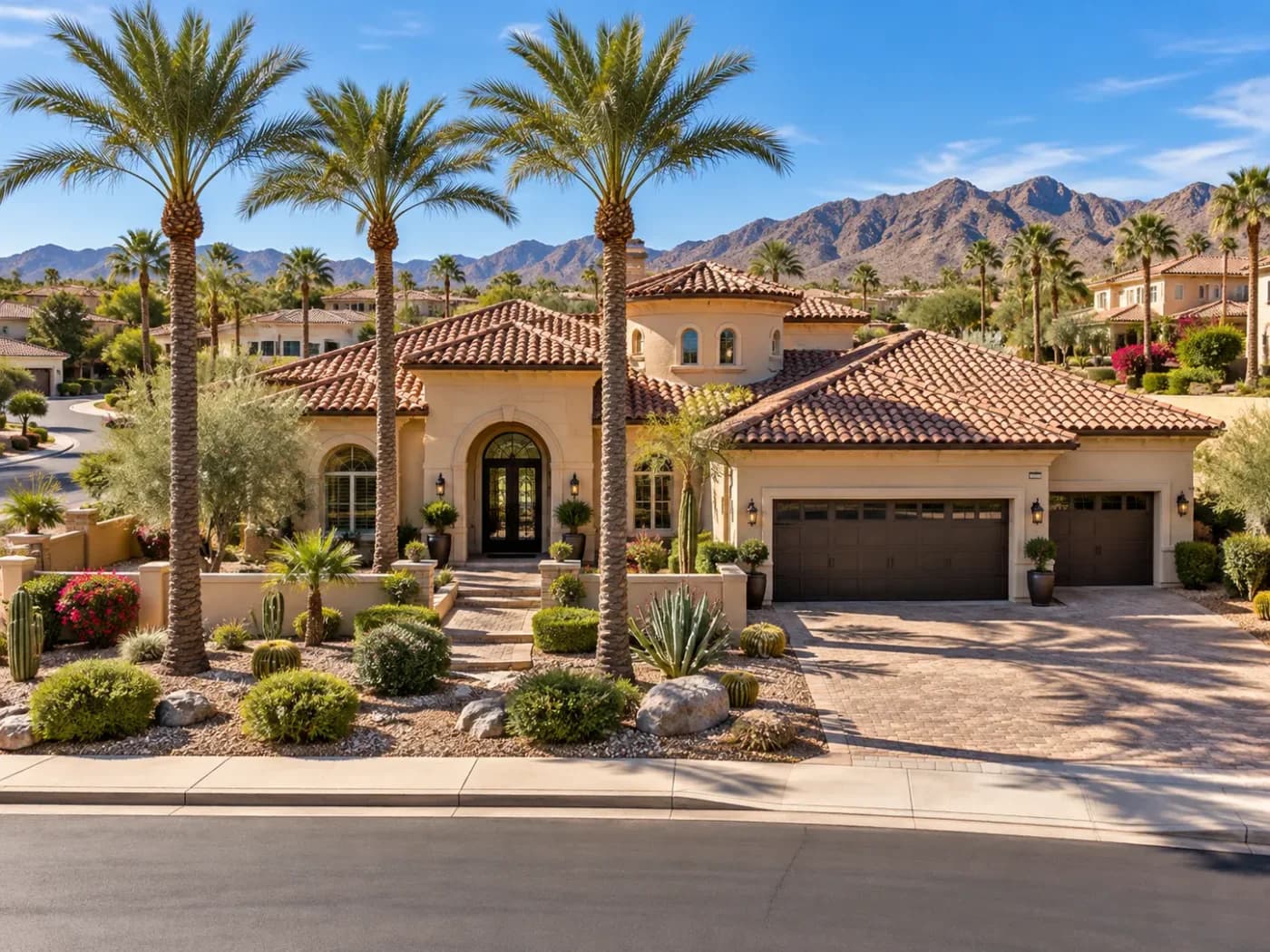 An Arizona tile-roof home